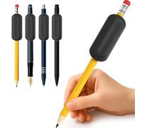 KBRPEY Pack of 4 Writing Aid Weighted Pen Grip Silicone Handwriting Aid School Supplies for Notes Homework and Exam Preparation