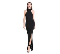 KBRPEY Women's Bodycon Dress Sleeveless Slim Fit Summer Dress Round Neck Micro Fishtail Maxi Dresses Fashion Clubbing Party Black Dresses(Black M)