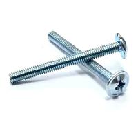 KBSA® M4 Furniture Door Knob Handle Screws Machine Screw Bolts for Handles Hex for Kitchen, Bedroom, Drawer, Cabinet, Door, Dresser, Knob Fixing Handles Zinc BZP M4 x 25mm (Pack of 20)