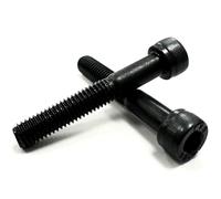 KBSA M6 x 80mm Standard Metric Pitch Black 12.9 Grade High Tensile Hex Socket Cap Screws Self Colour Allen Bolts DIN 912 (Pack of 10)