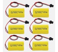 KBT 3.6V 1000mAh AA Size Battery, Emergency Light Battery Replacement, Ni-CD Battery with JST SM-2Pin Connector for Lithonia ELB-B001 Lithonia EU2 LED Interstate ANIC1566 Unitech 0253799(6-Pack)