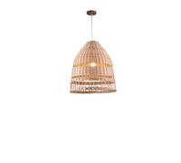 KBUUKYYXouy 19.7" 1-Light Bohemian Modern Woven Rattan Chandelier Lamp Retro Light Fixtures Pendant Light American Country Style Kitchen Island Sink Farmhouse Home Handmade Lampshade