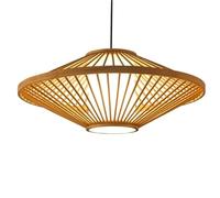 KBUUKYYXouy Diamond Shape Basket Pendant Lighting Dining Table Room Decor Suspension Lamp Weaving Rattan Wicker Ceiling Light Shade for Fast Food Restaurant Office Bar(19.7in*7.8in)