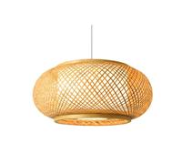 KBUUKYYXouy New Chinese Pendant Light Bamboo Cage Large Fixture 15.7 Inch Bamboo Fixture for Bedroom Basket Hand Woven Pendant Lighting One-Light Adjustable Rustic for Kitchen Island