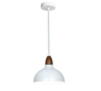 KBUUKYYXouy Nordic Industrial Style Hanging Lamp, White Metal Pendant Light, E26 Base Height Adjustable Chandelier, Bedroom Living Room Kitchen Island Decoration Lighting Fixtures