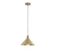 KBUUKYYXouy Small Brass Pendant Lighting for Kitchen Sink, Industrial Style Gold Hanging Lamp, Vintage Copper Chandelier, Retro Ceiling Light Fixture for Island Dining Room(9.4in)