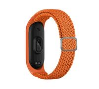 KBUYS Bracelet Compatible With Mi Band 6 7 Strap Elastic Adjustable Nylon Braided Miband4 Miband 5 Correa Wristband Compatible With Xiaomi Mi Band 4 3 5 6 7 (Color : Papaya, Size : Mi band 3 4)