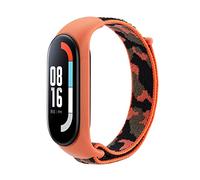 KBUYS Bracelet Compatible With Mi Band 7 6 Strap Nylon Sport Loop Watch Belt Pulsera Correa Mi Band 4 Wristband Compatible With Xiaomi Mi Band 5 4 3 Bracelet (Color : Orange, Size : For MiBand 3 4)
