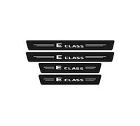 KBUYS Car Door Sill Protector Rear Trunk Bumper Threshold Stickers Compatible With Mercedes Benz E Class Logo W205 W204 W208 W212 W213 W214 W176 (Color : 4pcs door sill)