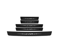 KBUYS Car Door Sill Protector Stickers Rear Trunk Bumper Anti-Scratch Decals Compatible With Toyota CHR C-HR Logo 2016 2017 2018 2019 2021 2022 (Color : 5Pcs)