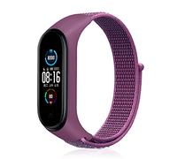 KBUYS Nylon Strap Compatible With Xiaomi Mi Band 6 Bracelet Watchband Pulsera Correa Strap Miband Bracelet Wristband Sport Loop Mi Band 7 6 5 4 3 (Color : 21 Dragon Fruit, Size : For Mi band 3 4 5 6)