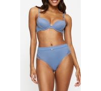 KBX Women's Charlotte High-Waisted Thong in Blue | Size: 12 KBX Blue 12
