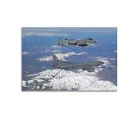 Kc-135 Stratotanker Refuels A-10Canvas Poster Wall Art Poster for Room Living Room Study Aesthetics And DecorationUnframe-style 20x30inch(50x75cm)