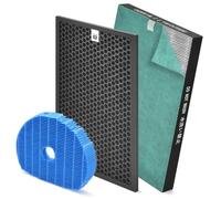 KC-850U KC850U Replacement Filter Kit Compatible with Sharp KC-850U Replacement Filter for Sharp True HEPA Air Purifier KC-850U and KC-C100U, 1-Set Includes 1 FZ-C100HFU, 1 FZ-C100DFU & 1 FZ-C100MFU