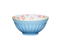 KitchenCraft 16cm Ceramic Bowl Pale Blue Detailed