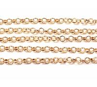 KC Gold Tone Jasseronkette 2 m from Vintage Parts DIY Jewelry