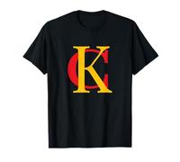 KC Kansas City Red Yellow & Black KC Classic Kc Initials T-Shirt