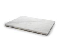 KC KULLICRAFT 8×12 Inches White Marble Cheese & Charcuterie Serving Board - Natural Marble Cutting Board & Pastry Slab with Non-Slip Feet - Premium Stone Kitchen Tray Gift.