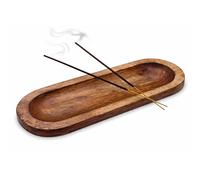 KC KULLICRAFT Mango Wood Agarbatti Incense Holder and Ash Catcher