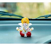 KC PRODUCTS® Polyresin Meditating Lord Ganesha Idols for Home Decor, car Dashboard, and Office Decor, Showpiece for Living Room 2.3 x 2.3 Inch/3 cm,[Multicolor]
