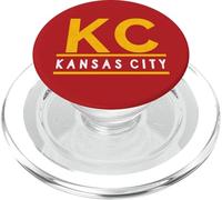 KC Red & Yellow KC Kansas City Original & Authentic Kc Fans PopSockets PopGrip for MagSafe