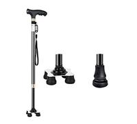 KCareU Walking Stick for Men Women Elderly Non-slip Adjustable Quad Cane Walking Sticks for Seniors Ultra-light 4 Prong Walking Cane