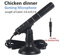 KCatsy Microphone 3.5mm Gaming Podcast Streaming Vocals Teacher Karaoke Microphones Hifi 360° Sound Pickup For Laptop Desktop Computer, Skype, Zoom, ect