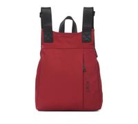 KCB Maze Large Anti-Theft Backpack | 100% Vegan | Compact Backpack for Women with Extra Security, cherry, 37 x 35 x 14 cm