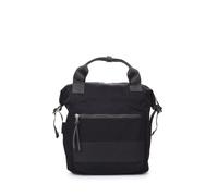 KCB Medium Wide Backpack | Sturdy, Functional and Spacious Design | Perfect for Everyday | Adjustable Handles | 100% Vegan, Black/White, Medium