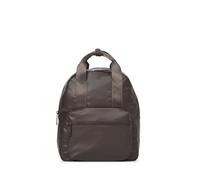 KCB Small square backpack, compact and functional design, organization and comfort, urban and modern style, adjustable handles, 100% vegan, Brown, S, Casual