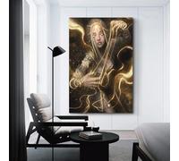 KCBCMFDS Beautiful Golden Angel Art Poster Poster Decorative Painting Canvas Wall Posters And Art Picture Print Modern Family Bedroom Decor Posters 24x36inch(60x90cm)