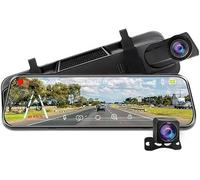 KCBEHIDVW 10'' Mirror Dash Cam for Accord 2023 2024, Rear View Mirror Camera Night Vision 2K+1080P 32GB, Full Touch Screen Loop Recording 170° Wide Angle Parking Assistance,B 2K+1080P+WIFI
