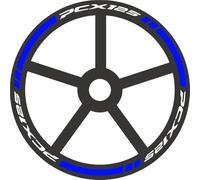KCBHSH Motorbike Wheel Hun Stickers For H&onda PCX 125 PCX125 PCX-125 Rim Tyre Decals Waterproof Stripes Tape Modification Decors Complete Pack of Rim Stickers(Color 9)