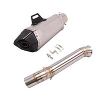 KCBHSH Motorcycle Exhaust Pipe For CFMOTO 800MT 800 Mt For CF800-5A 2021 2022 Slip On Muffler Escape Tube Silencer Middle Link Pipe(Color 9)