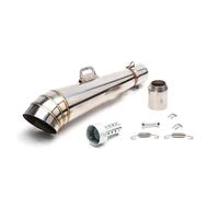 KCBHSH Motorcycle Exhaust Pipe For For CBR1000 For CBR 1000 51mm Muffler Escape Tube Silencer Noise Sound Eliminator(Silver)