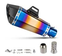 KCBHSH Motorcycle Exhaust Pipe For For CBR500R For CBR 500R For CBR500 R 51MM Muffler Cone Hexagon Escape Tube Silencer(BLUE)