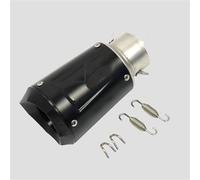KCBHSH Motorcycle Exhaust Pipe For MT-07 MT07 MT 07 R6 51mm And 60mm Muffler Escape Tube Noise Sound Silencer Eliminator(BLACK,X-2)