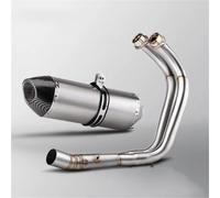 KCBHSH Motorcycle Exhaust Pipe For MT-07 MT07 MT 07 R77 2014-2023 51mm/2 Inches Muffler Escape Tube Connect Silencer Link Pipe(Color 7)