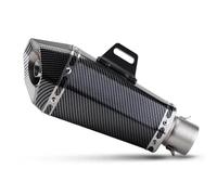 KCBHSH Motorcycle Exhaust Pipe For Suzuki GSX-250R GSX250R GSX-S150 GSXS150 51MM Hexagon Muffler Escape Tube Silencer Parts(Carbon)