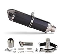 KCBHSH Motorcycle Exhaust Pipe For Suzuki GSX-8S GSX8S GSX 8S Muffler Removable Escape Tube Silencer Stainless 470mm Hexagon 51mm(Color 2)