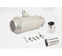 KCBHSH Motorcycle Exhaust Pipe For YZF R3 R25 51mm Muffler Stainless Steel Escape Tube Silencer Removable Accessories(Silver,X-2)