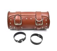 KCBHSH Motorcycle Saddle Bag Front Fork Tool Bag Parts Leather Pouch Luggage Waterproof Kit for Harley Sportster XL883 XL1200 Multifunctional Storage(Brown)