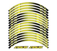 KCBHSH Motorcycle Wheel Hub Reflective Sticker For H&onda MSX 125 Grom 125 Night Reflective Decoration Rim Stripe Tape Complete Pack of Rim Stickers(Color 5)