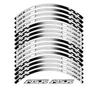 KCBHSH Motorcycle Wheel Hub Reflective Sticker For H&onda MSX 125 Grom 125 Night Reflective Decoration Rim Stripe Tape Complete Pack of Rim Stickers(Color 4)