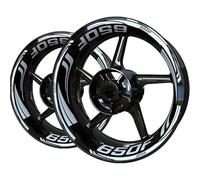 KCBHSH Motorcycle Wheel Sticker Decal For H&onda CB650F CB 650F Rim Tyre Stripe Tape Decoration Hub Stickers Decals Set Complete Pack of Rim Stickers(Color 7)