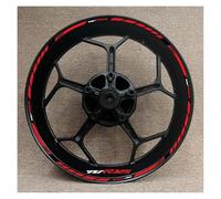 KCBHSH Motorcycle Wheel Stickers For Y&amaha YZF R125 YZFR125 Reflective Stripes Rim Decals Hub Sticker Stripe Wheel Hub Reflective Decal Complete Pack of Rim Stickers(Color 14)