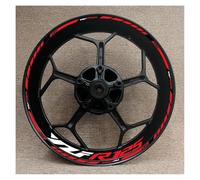 KCBHSH Motorcycle Wheel Stickers For Y&amaha YZF R125 YZFR125 Reflective Stripes Rim Decals Hub Sticker Stripe Wheel Hub Reflective Decal Complete Pack of Rim Stickers(Color 4)