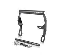 KCBHSH Smartphone Holder Motorcycle GPS Phone Navigation Mount Bracket For NMAX 155 125 NMAX155 Tech MAX 2025- Handlebar Bar Extension Stand Holder Navigation Mount Bracket(Black 1)