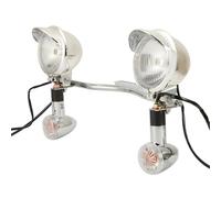 KCBHSH Turn Signal Lights Motorcycle Passing Lights Bar Turn Signal Lights Set For H&onda VTX VT 750 1300 Motorbike Turning Indicators Blinker Lamps Indicator Light(Color 4)