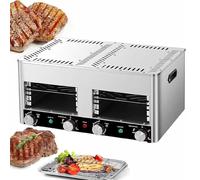 Kccjjrg 8 layers,High Temperature Electric Oven/Steak Oven/Fully Automatic Barbecue Oven/Household Steak Frying Machine Smokeless Stove Fast Baking Oven